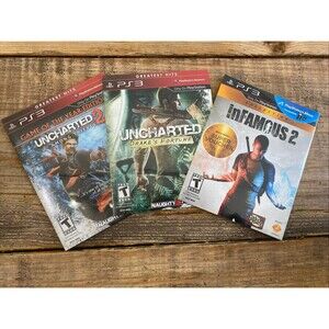 Lot Of PS3 Games Factory Sealed Uncharted 2 Among Thieves, Infamous 2, Uncharted